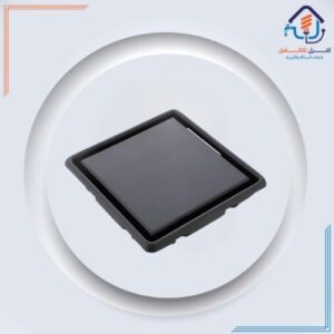 مصفاة بلاط ستانلس ستيل 304 مع رداد - أسود - 20×20 سم