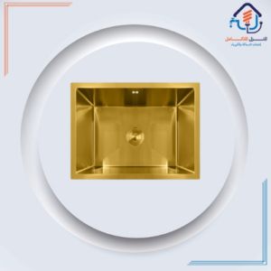 حوض مطبخ ذهبي من فولاذ مقاوم للصدأ 304، مقاس 70×45 سم، للتركيب السفلي