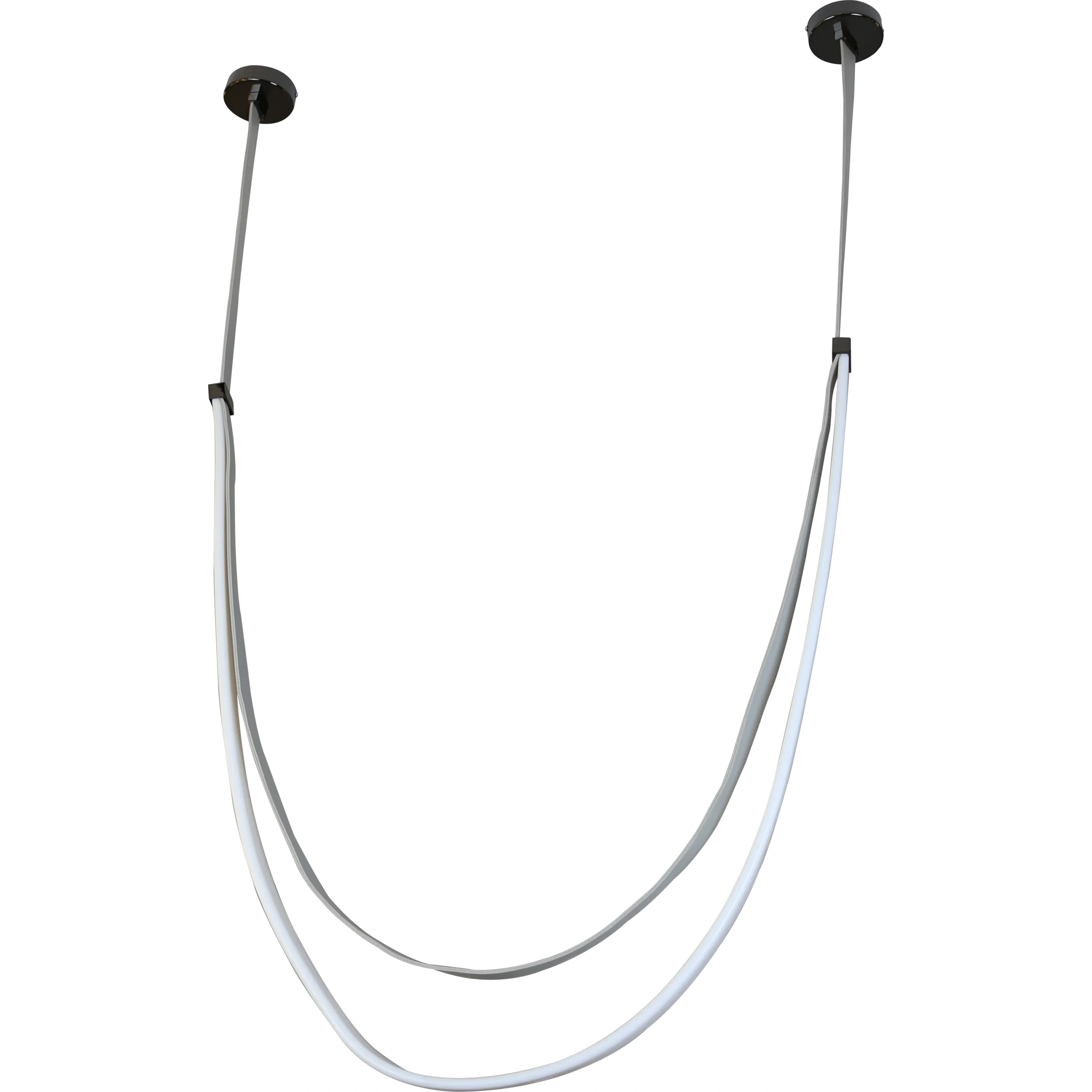 Modern gray pendant lamp — yellow light, 36 watts