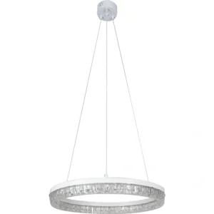 علاقي مودرن أبيض 36 واط — 3 أوضاع إضاءة — مقاس 400 مم