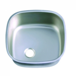 حوض مطبخ مربع من الستانلس ستيل ماركة وطني 36×36 سم — عمق 15 سم