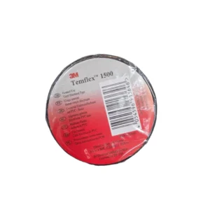 شريط لاصق عازل كهربائي 3M تمفلكس 1500 — 19 مم × 20 م — أسود