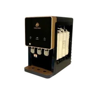 مبرد مياه طاولة بيور سبرينغ مدمج — نظام 4 مراحل للتحلية والتنقية (2 في 1)