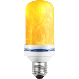 لمبة كبسولة ديكورية على شكل لهب — إضاءة صفراء 4 واط، قاعدة E27