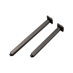 ذراع دش سقفي مطري مربع 40 سم — فضي