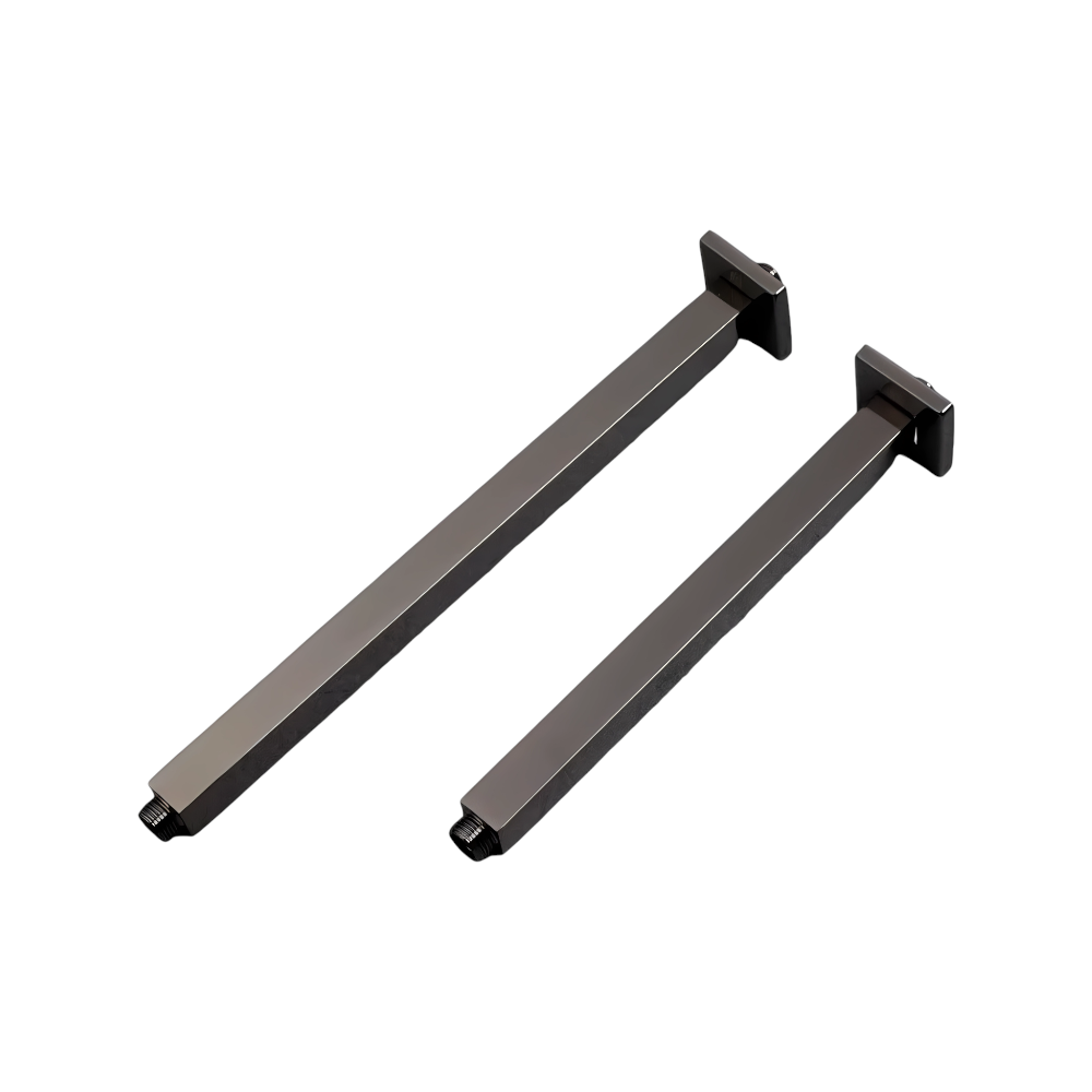 ذراع دش سقفي مطري مربع 40 سم — فضي