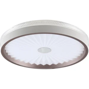 مصباح سقفي دائري بلون القهوة بقطر 40 سم — 3 أوضاع إضاءة، 42 واط