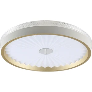 مصباح ذهبي بثلاثة أوضاع إضاءة — دائري مقاس 40 سم، 42 واط