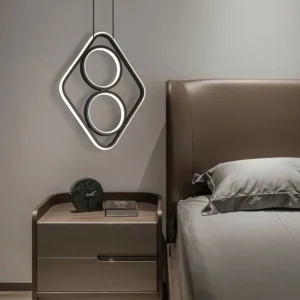 Modern pendant lamp 400x310 black — 3 bulbs x 60W