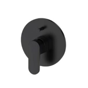 وجه خلاط دش مخفي دائري 41 خطين — أسود 82241 BRONZO