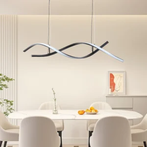 نجف مودرن أسود بثلاث إضاءات بقدرة 42 واط