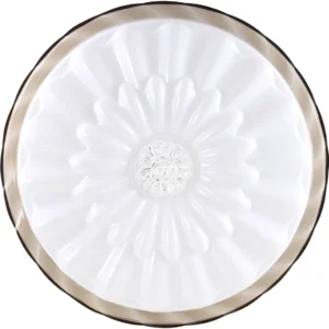 جهاز إضاءة دائري رمادي 42 واط بثلاث درجات للون الإضاءة