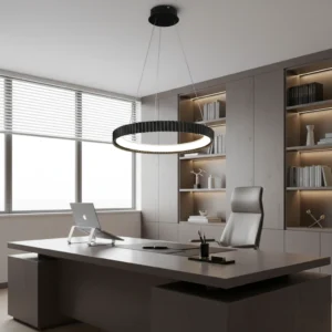 نجف أسود ثلاثي الإضاءات 42 واط - قطر 60 سم