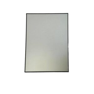 مرآة حائط مستطيلة صينية 45×60 سم بإطار ألمنيوم أسود - موديل 492079