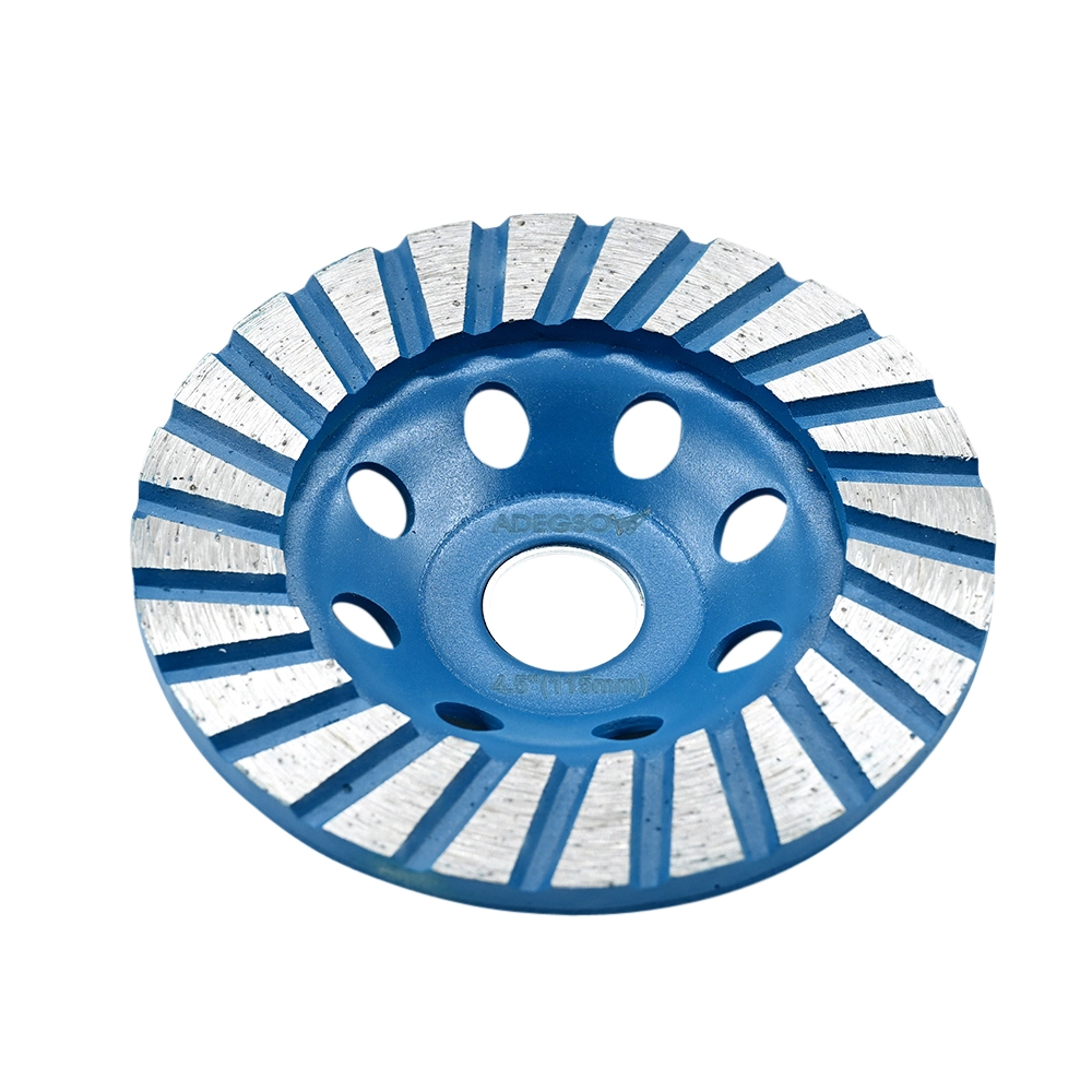 قرص 4.5 بوصة بشفرات مائلة ماسية — طحن سريع للخرسانة والحجر | ADEGSO