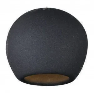 Pendant light, 45 cm diameter - black - one E27 bulb