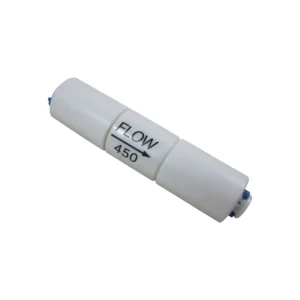 منظم تدفّق المياه لأنظمة التناضح العكسي — 450 مل/دقيقة، أبيض