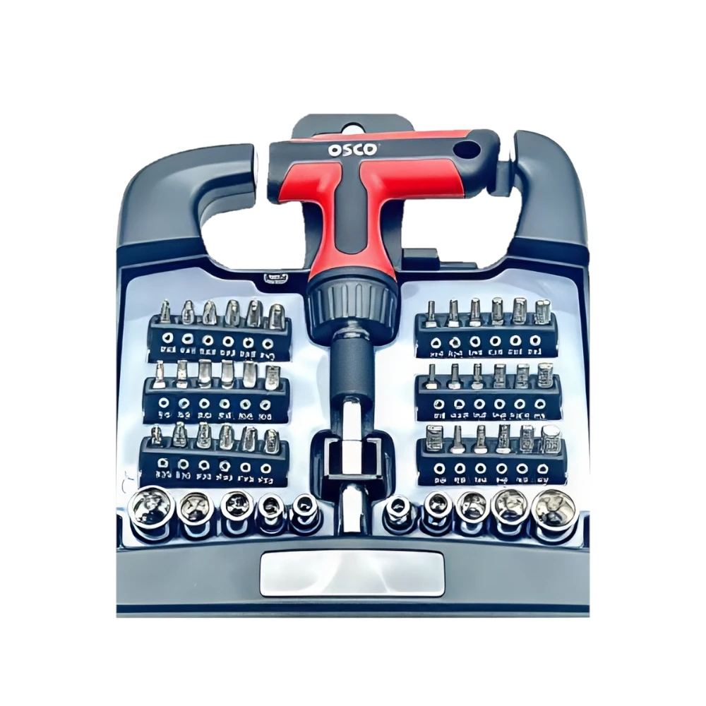 Automatic screwdriver set with bits — 48 pieces