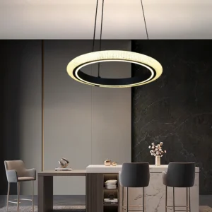 نجف مودرن أسود بثلاث إضاءات 48 واط قطر 400 ملم