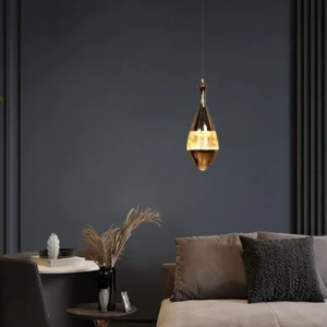 تعليقة مودرن ذهبي 5 واط - إضاءة صفراء