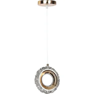Modern gold chandelier with triple light bulbs, 5 watts (single)