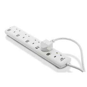 وصلة تمديد كهربائية 5 فتحات — طول 3 متر — HQ S F