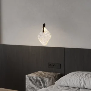 نجفة مودرن ذهبية بإضاءة صفراء 5 واط مفردة