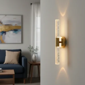 إضاءة جدارية مودرن زيتوني — ضوء أصفر 5 واط