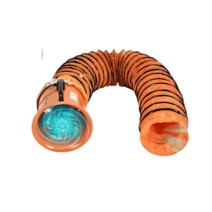 مروحة شفط صناعية بخرطوم تهوية بطول 5 متر وتصميم منخفض الضوضاء