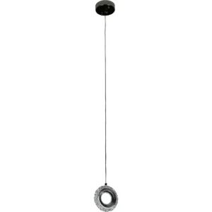 Modern black chandelier with three lights, 5 watts (single)