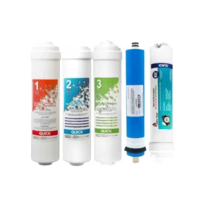 طقم فلاتر كويك 5 مراحل — تركيب سريع لأنظمة تحلية المياه
