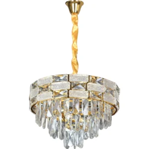 إضاءة معلّقة مودرن ذهبي - 5 قواعد E14