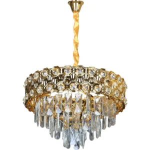 ثريا معلقة مودرن ذهبية 5 × E14 بقطر 400 ملم