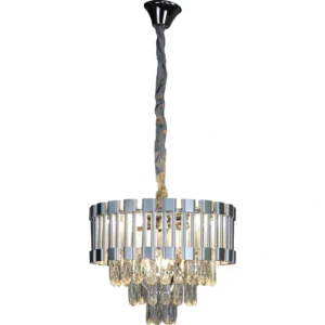 ثريا مودرن فضية 5 لمبات E14 — قطر 400 مم