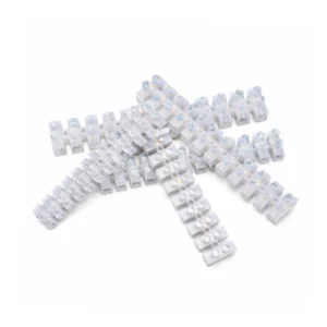 علبة 50 قطعة كونكتر مزدوج شفاف (10/13 ملم) لتوصيل الأسلاك