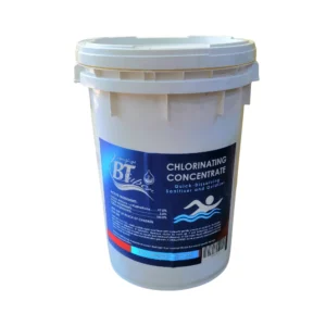 بودرة كلور مركّزة للمسابح من بي تي سوبر — ذائبة بسرعة، 50 رطل (22.7 كجم)