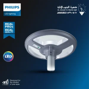 كشاف حدائق شمسي 5000 لومن — إضاءة بيضاء، فيليبس، ضمان سنتين