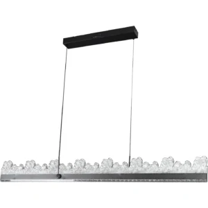 مصباح معلّق مودرن أسود بثلاثة أضواء — 55 واط