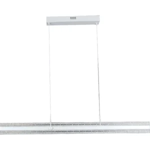 نجفة مودرن بيضاء بثلاثة ألوان إضاءة — 55 واط — قطر 1200 مم