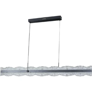 مصباح معلق مودرن أسود — 55 واط، 3 مستويات إضاءة