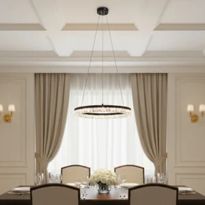 أبليك حائط مودرن أسود بقدرة 55 واط وبثلاثة أوضاع إضاءة