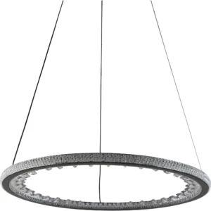 نجف مودرن أسود ثلاثي الإضاءات 55 واط قطر 40 سم