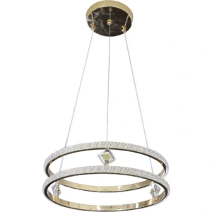 علّاق مودرن ذهبي ثلاثي الألوان — 55 واط