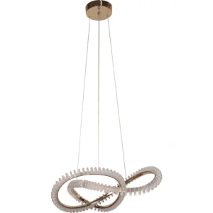 مصباح معلق مودرن ذهبي بثلاثة أضواء 55 واط