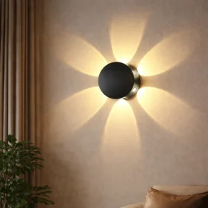 كشاف بوابة بإضاءة صفراء 6 واط