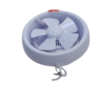 مروحة شفط تات 6 بوصة بحبل سحب — أبيض