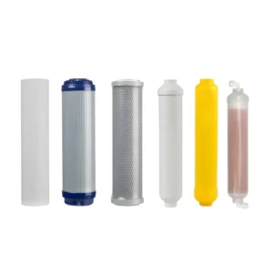 طقم فلاتر مياه فلكسو — نظام 6 مراحل مع فلاتر استبدال سنوي وتنقية ثلاثية الطبقات