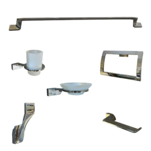 طقم إكسسوارات حمّام 6 قطع من أوريسا بتشطيب كروم موديل 60164