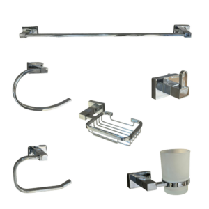 طقم إكسسوارات حمام 6 قطع - كروم أوريسا 60168