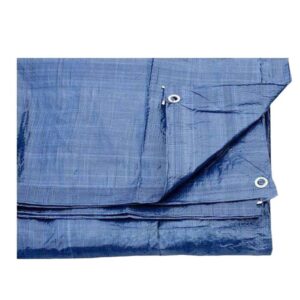 شراع بلاستيكي أزرق مقاس 6×8 ياردة